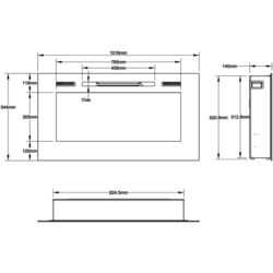 Focar electric Art Flame Beverly (Black) Thumb