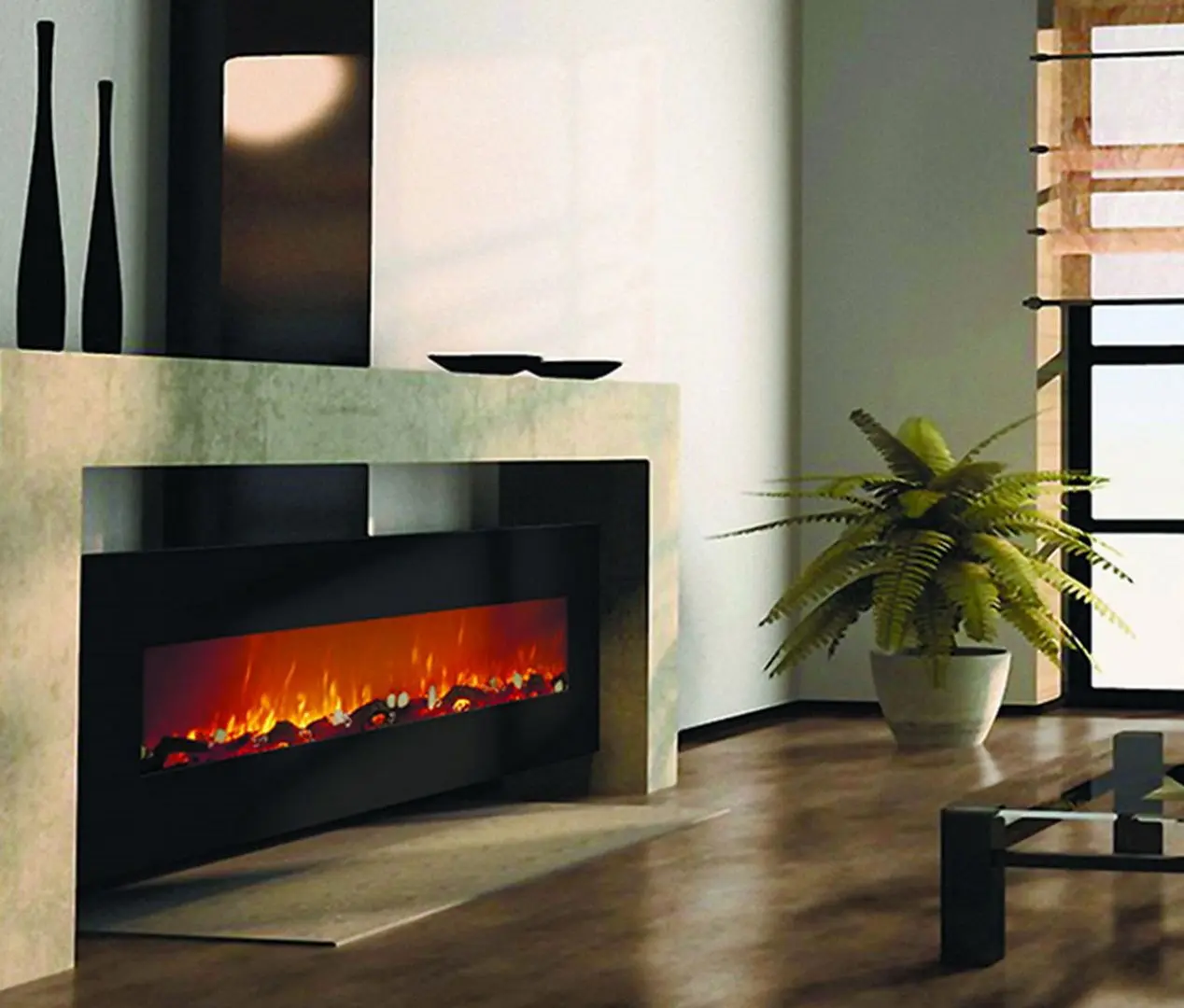 Электрокамин Art Flame Elit BG-72 WN (Black)