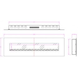 Электрокамин Art Flame Elit BG-72 WN (Black) Thumb