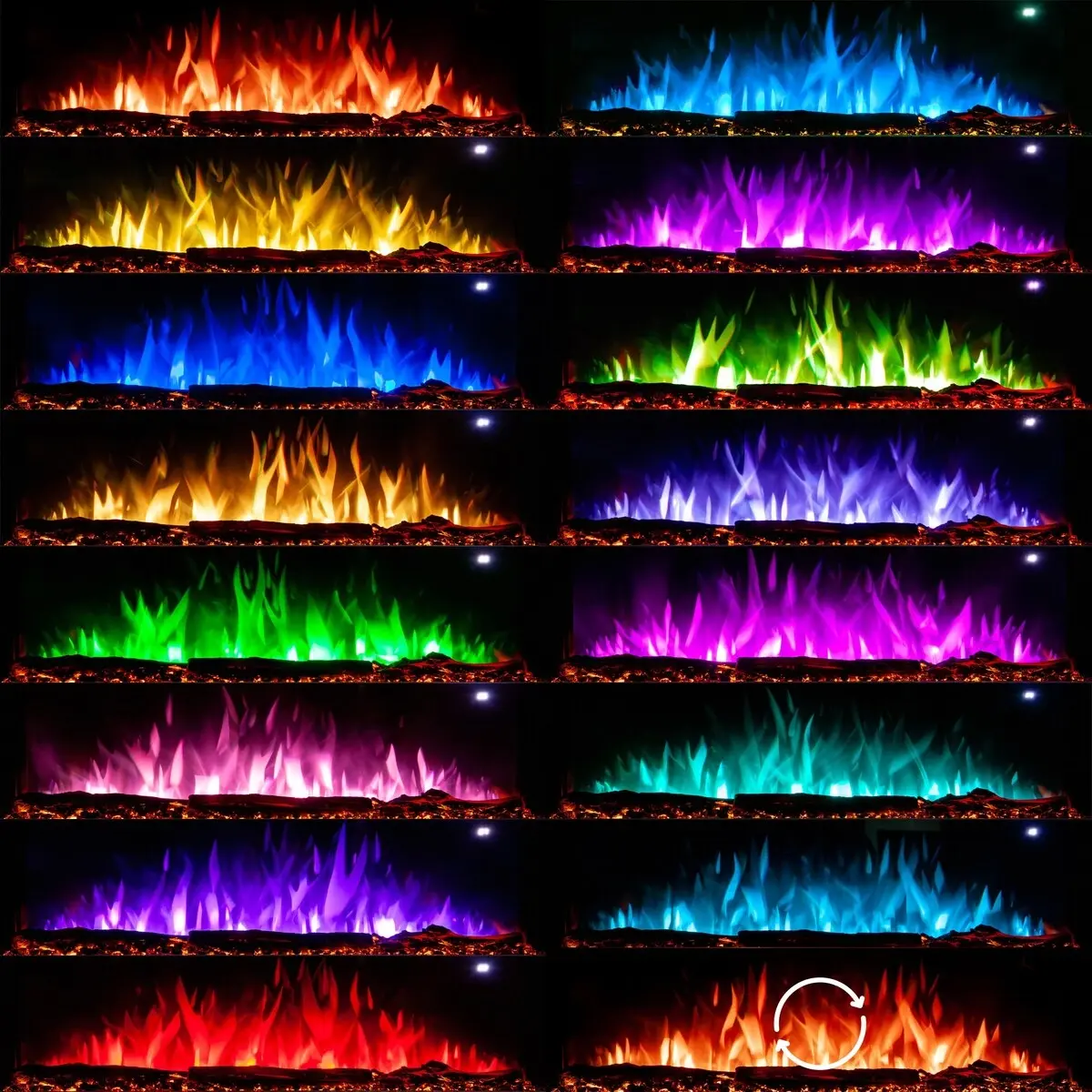 Электрокамин Art Flame Livorno (Black) - 5