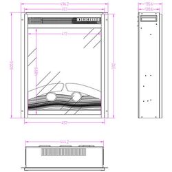 Focar electric Art Flame Miriam BEF-18 WM (Black) Thumb