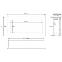 Focar electric Art Flame Raisy 36 BEF-36 BIF (Black) Thumb