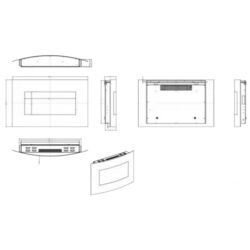 Focar electric Art Flame Santorini WS-Q-03-2 WMC (Black) Thumb