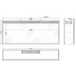 Focar electric Art Flame Tasmania BEF-35BM (Black) Thumb