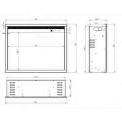 Focar electric Art Flame Tomas BEF-24BM (Black) Thumb