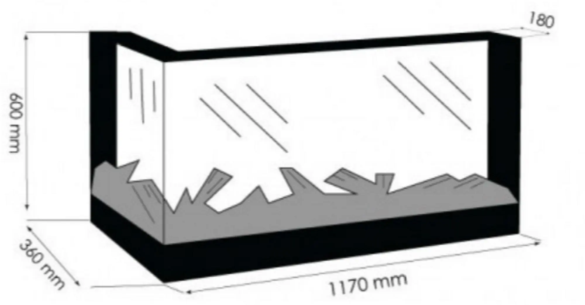 Электрокамин Art Flame Triumf T-308 (Black)