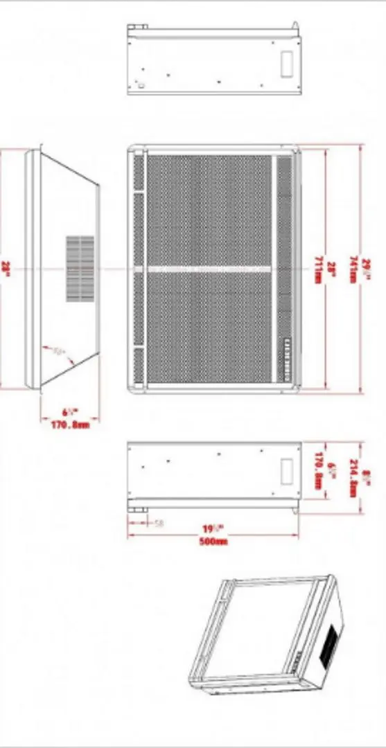 Focar electric Art Flame Vintage BG S-28 BCN (Black)