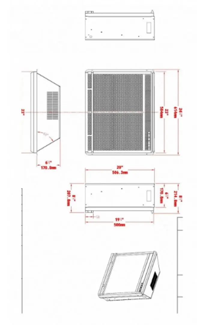 Focar electric Art Flame Vlad BG-23 BCN (Black)