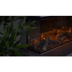 Focar electric British Fires New Forest 1200 (Black) Thumb