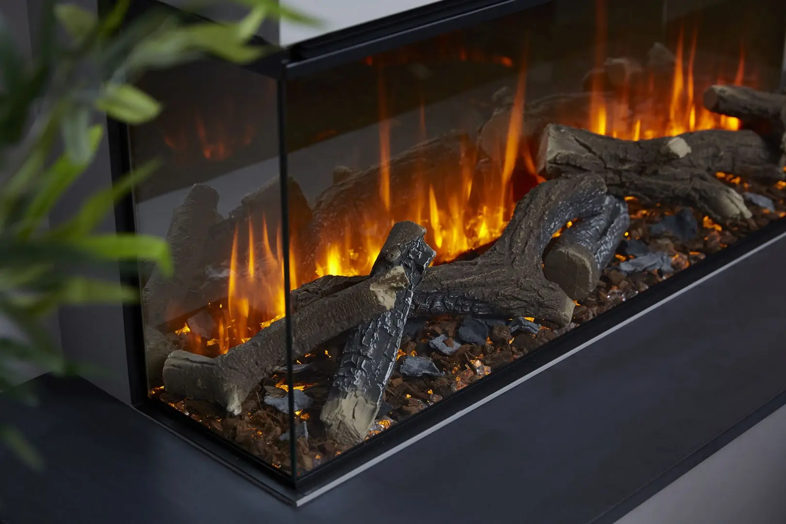 Focar electric British Fires New Forest 1200 (Black) - 6