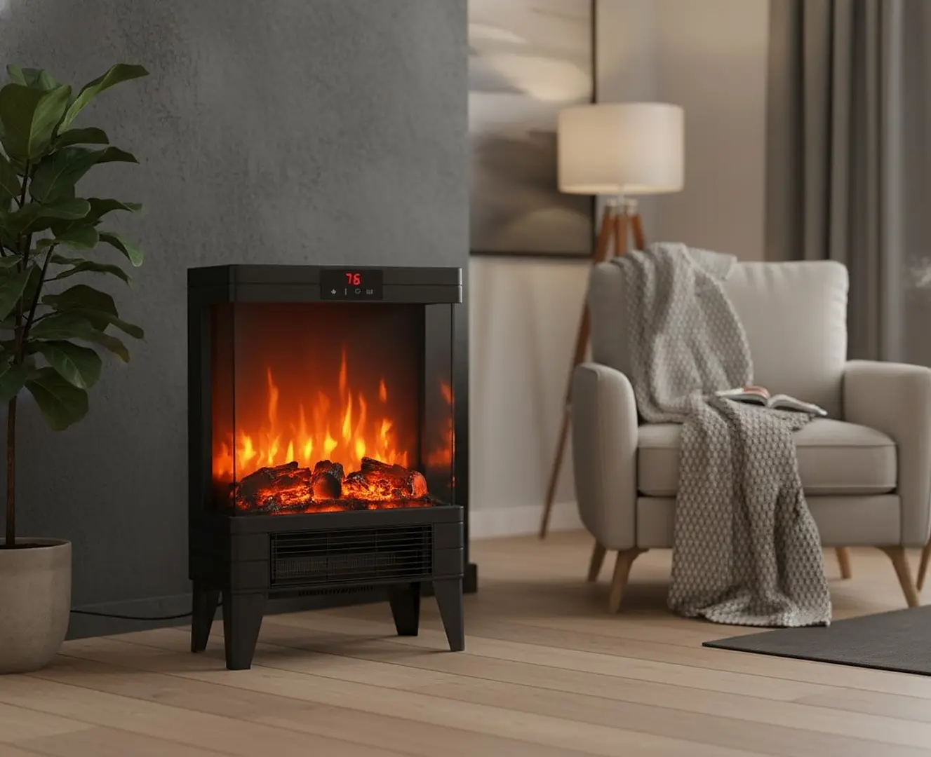 Электрокамин Chomik FIN7308 (Black) - 4