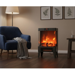 Электрокамин Chomik FIN7308 (Black) Thumb