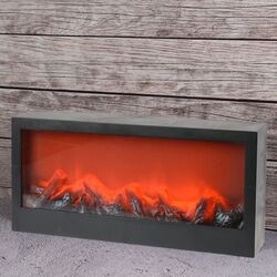 Semineu electric decorativ Christmas 48265 (Black) Thumb