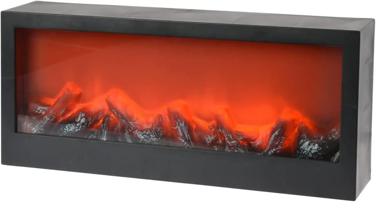 Semineu electric decorativ Christmas 48265 (Black)