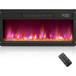 Focar electric Costway FP10833DE-BK (Black)