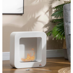 Semineu cu bioetanol Homcom 820-326V00WT (White) Thumb