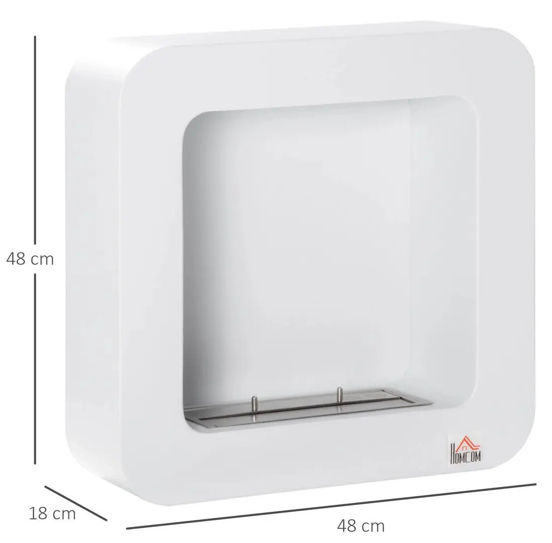 Semineu cu bioetanol Homcom 820-326V00WT (White) - 3