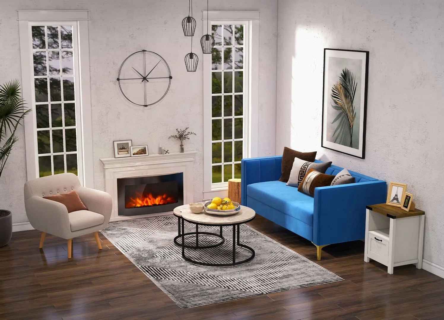 Focar electric Homcom 820-014 (Black)