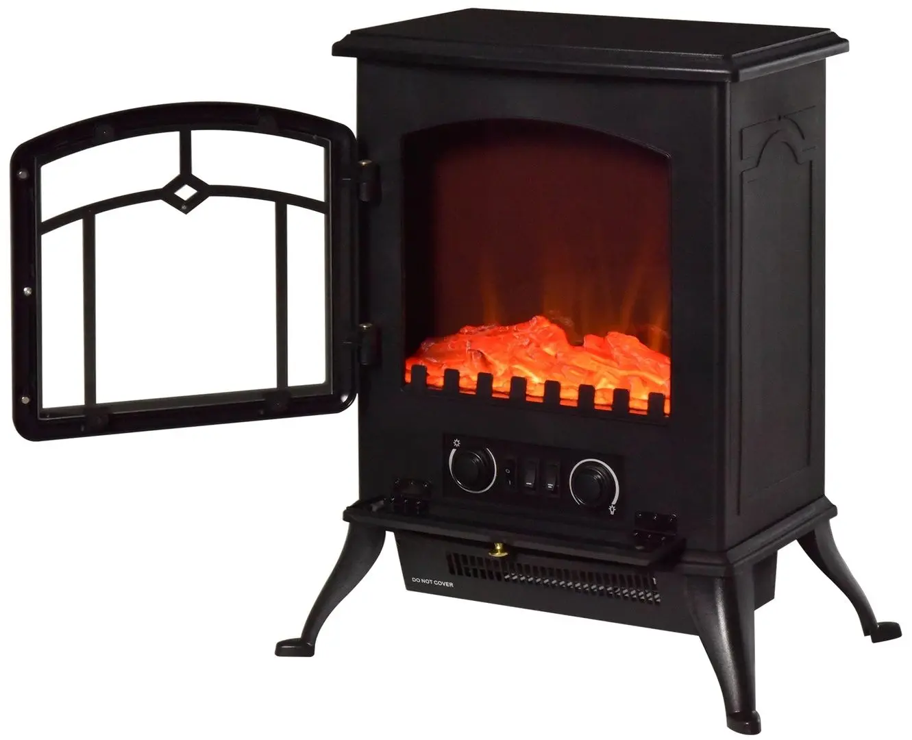 Электрокамин Homcom 820-039 (Black) - 2