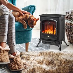 Электрокамин Homcom 820-039 (Black) Thumb