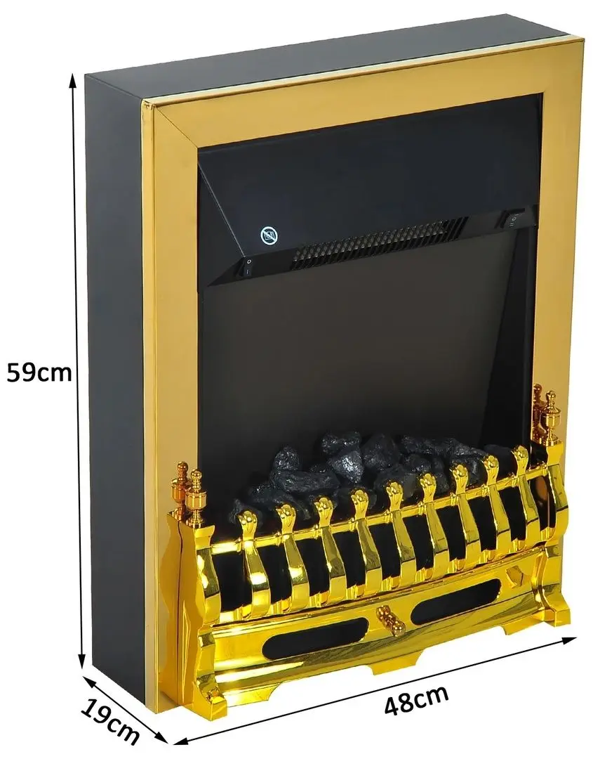 Focar electric Homcom 820-043 (Gold)