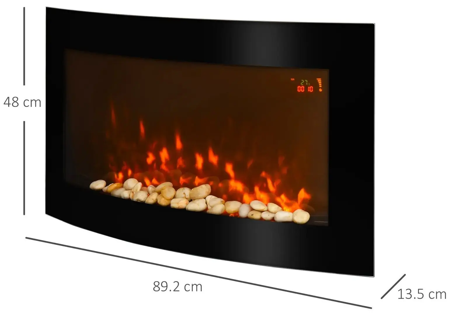 Focar electric Homcom 820-052 (Black)