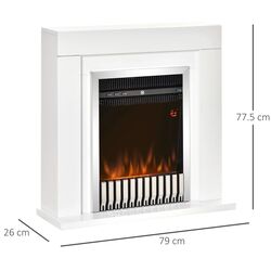 Focar electric Homcom 820-194V90 (White) Thumb
