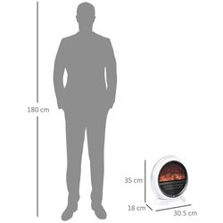 Focar electric Homcom 820-221V90 (White) Thumb