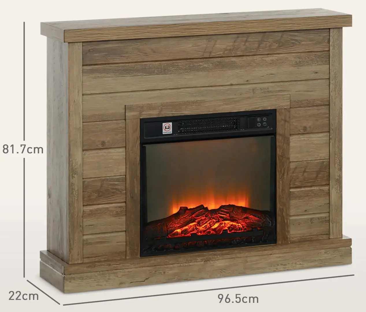 Focar electric Homcom 820-411V90LR (Natural) - 5