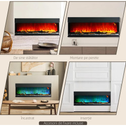 Электрокамин Homcom 820-425V90BK (Black) Thumb