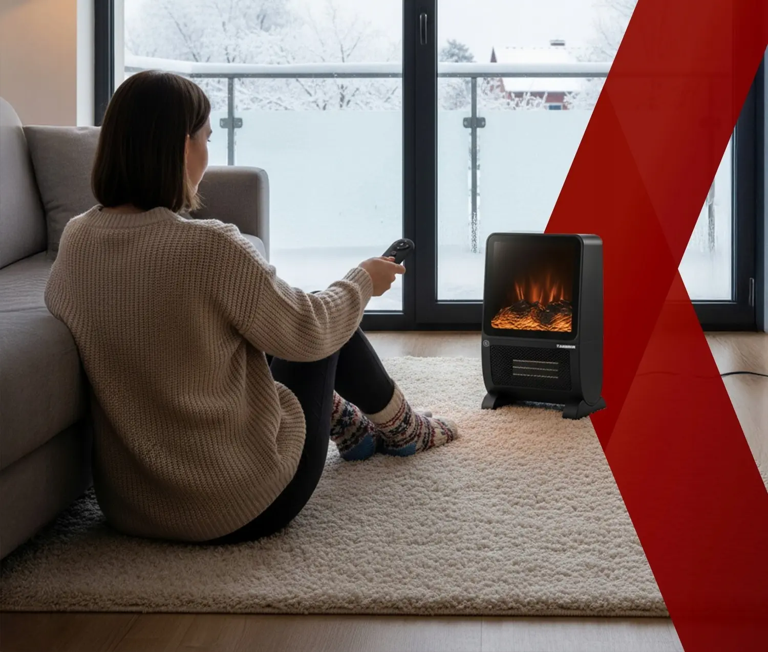 Электрокамин Kaminer Blazeo 26317 (Black) - 12