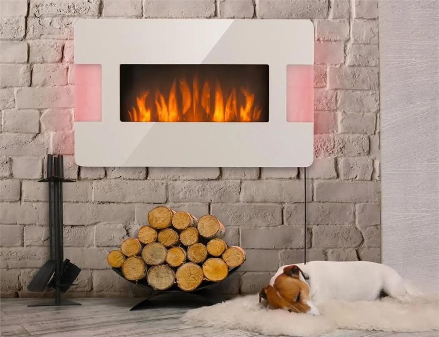 Focar electric Klarstein Belfort Light&Fire (White)