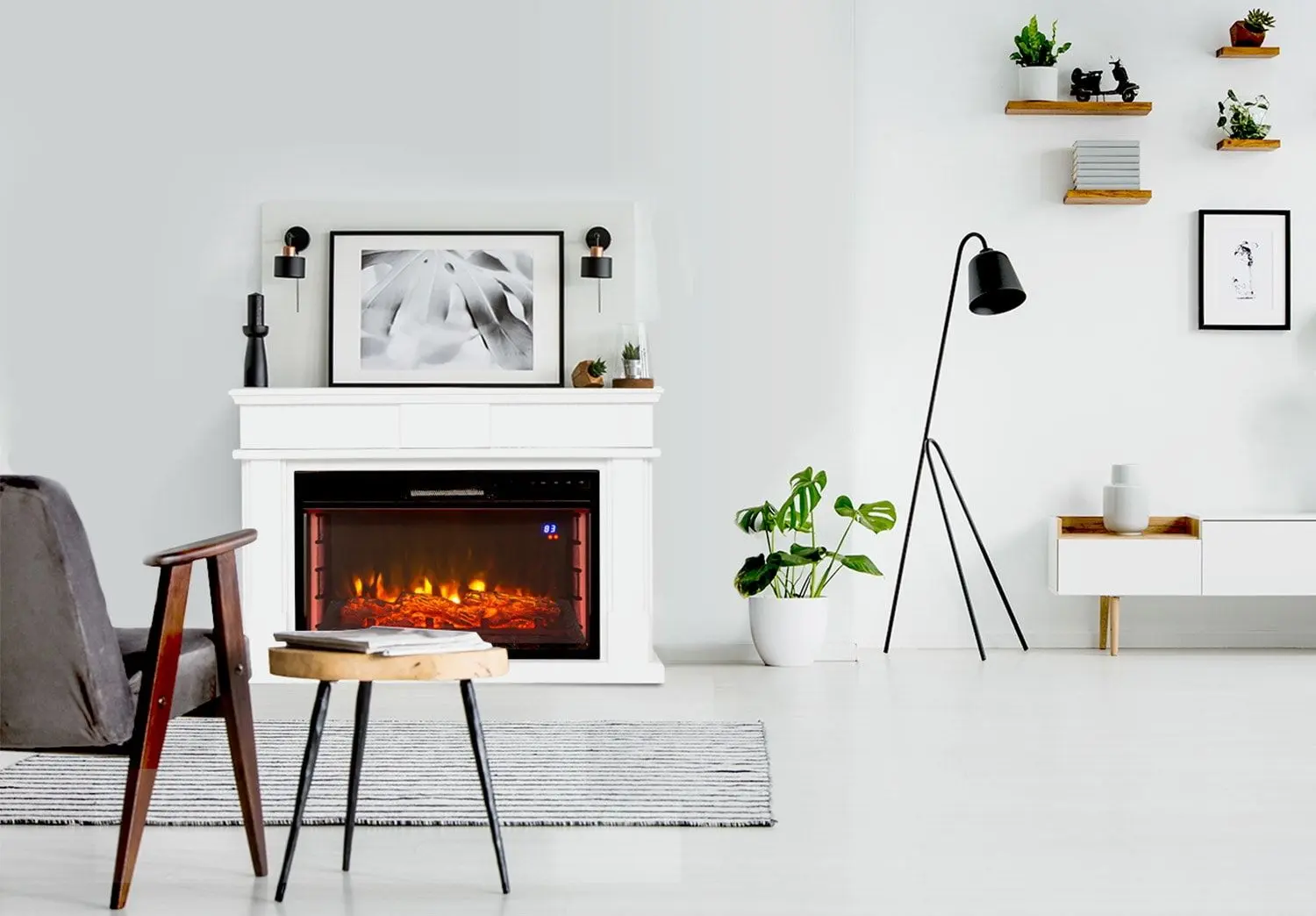 Электрокамин Klarstein Bern Smart (White) - 4