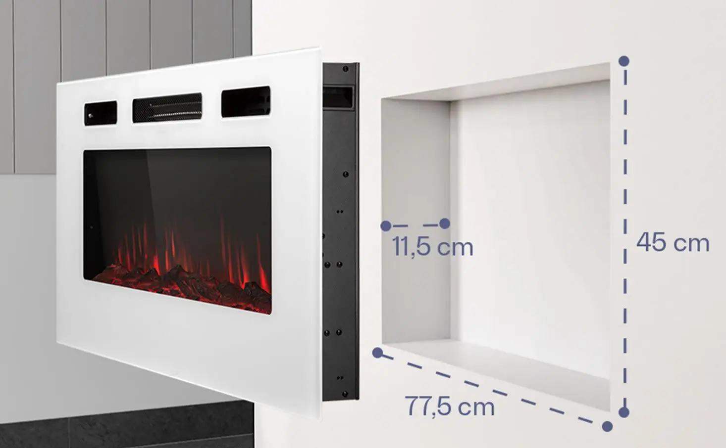 Электрокамин Klarstein Galeras (White) - 4