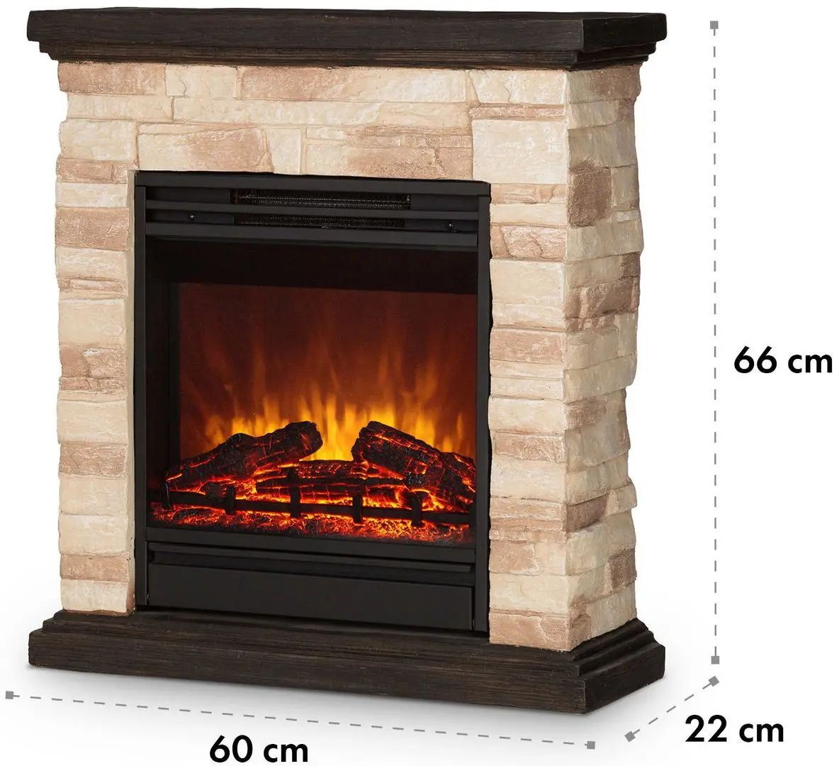 Seminee electric Klarstein Kaprun (Brown/Dark Brown)