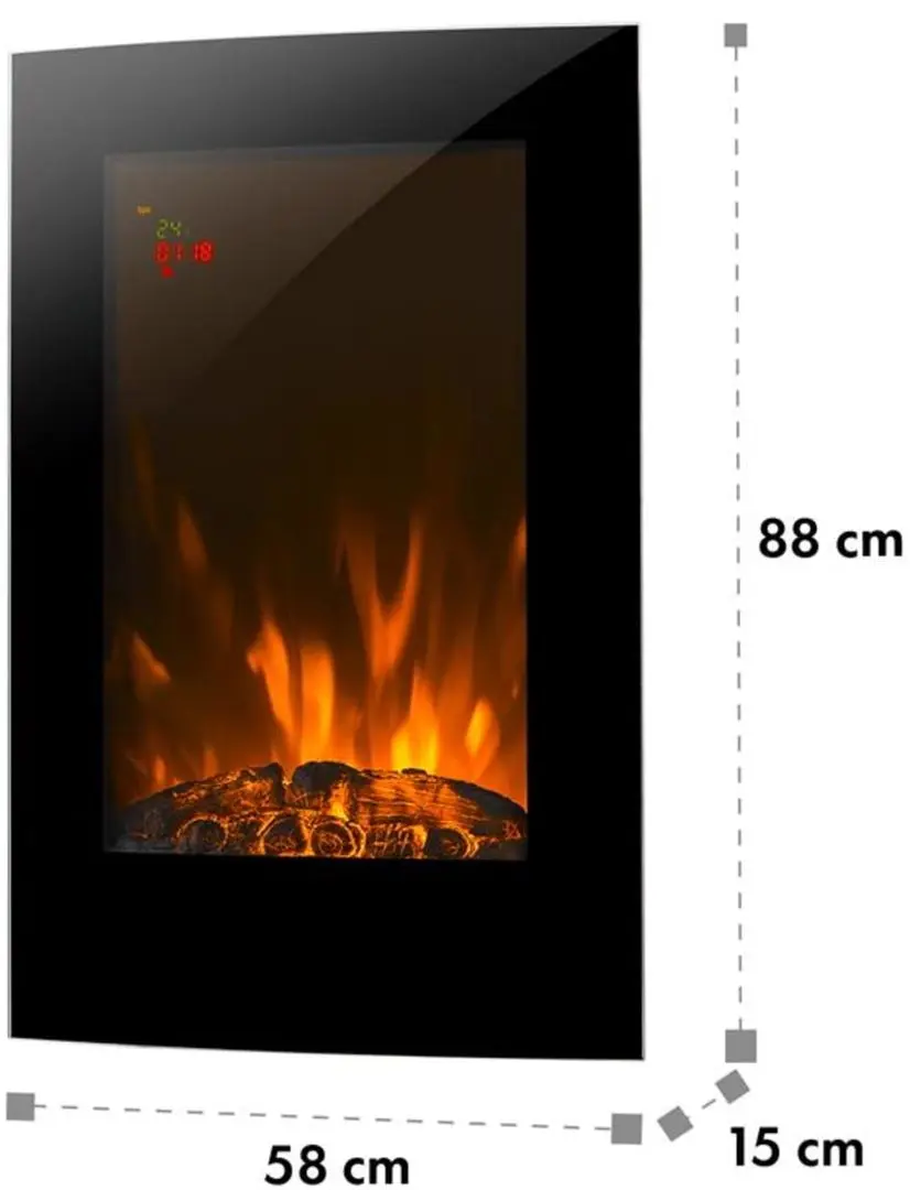 Focar electric Klarstein Lausanne Vertical (Black) - 2