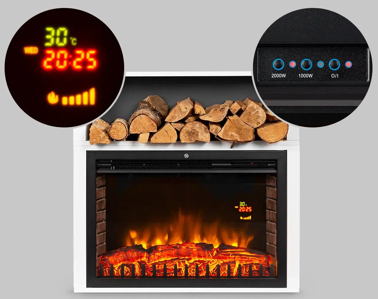 Focar electric Klarstein Mauna Loa (White)