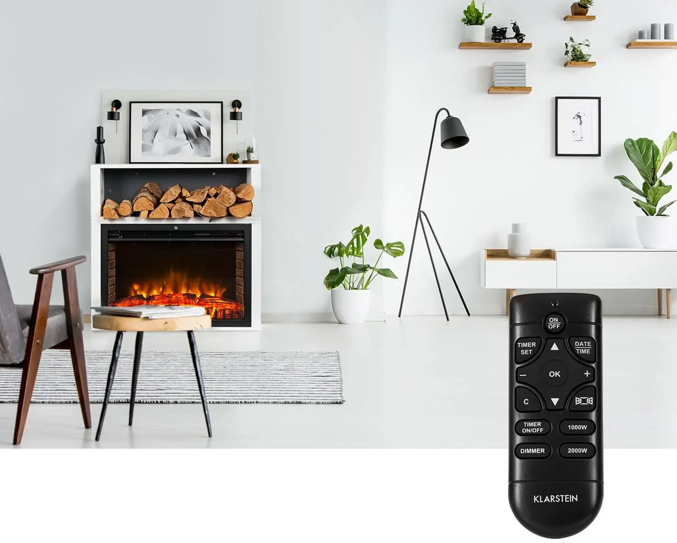 Focar electric Klarstein Mauna Loa (White)