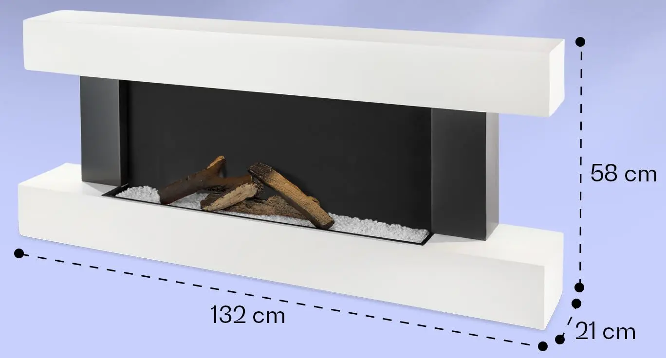 Focar electric Klarstein Studio Light&Fire 1 Smart (White)