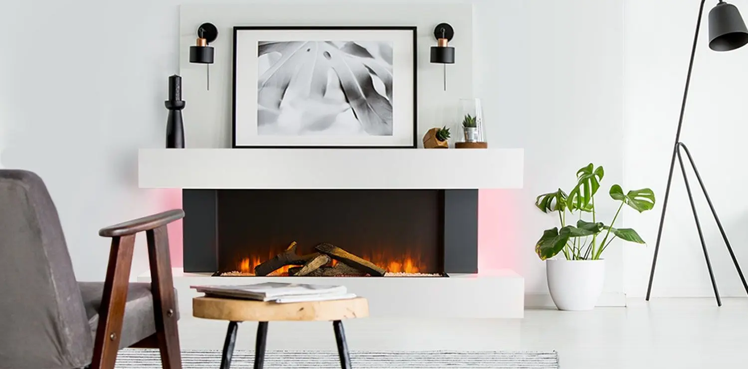 Focar electric Klarstein Studio Light&Fire 1 Smart (White)