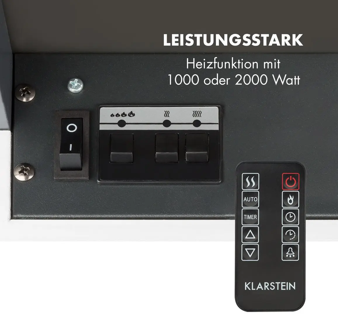 Focar electric Klarstein Studio Light&Fire 1 (White) - 5