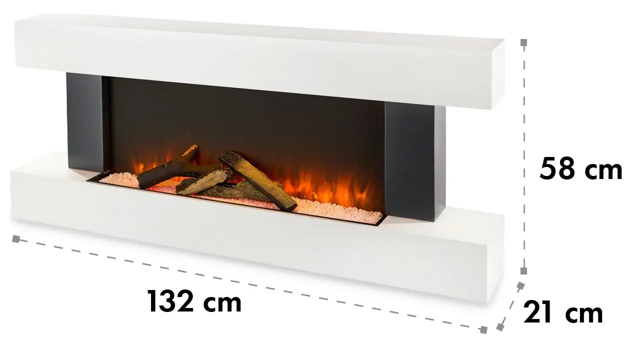 Focar electric Klarstein Studio Light&Fire 1 (White) - 3