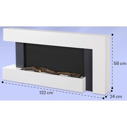 Электрокамин Klarstein Studio Light&Fire 2 Smart (White) Thumb