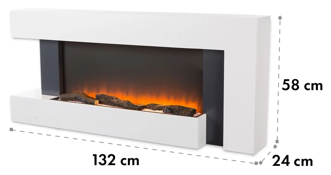 Focar electric Klarstein Studio Light&Fire 2 (White)