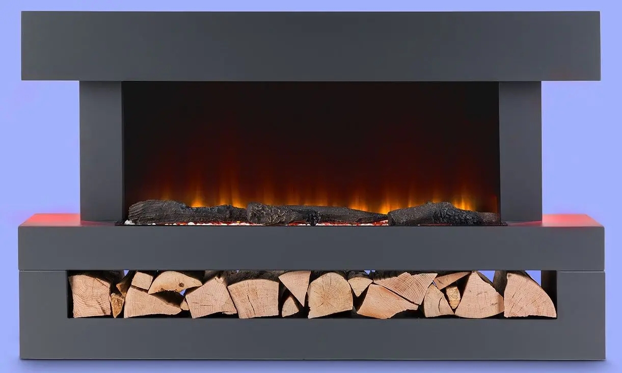 Focar electric Klarstein Studio Light&Fire 3 Smart (Grey)