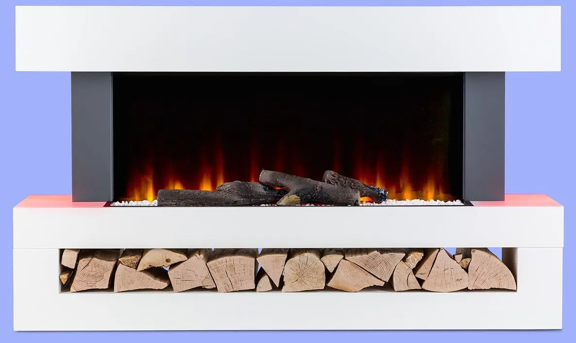 Focar electric Klarstein Studio Light&Fire 3 Smart (White)