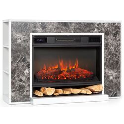 Semineu cu focar electric Klarstein Vulsini Nightfall (Grey/White)