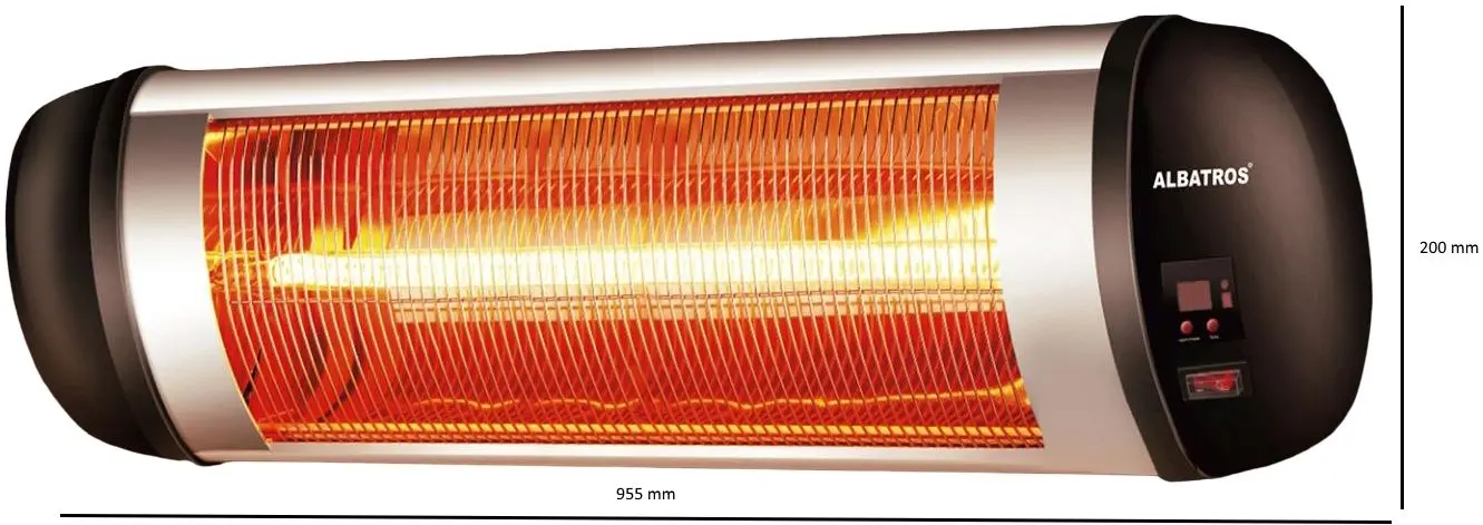 Инфракрасный обогреватель Albatros RFC-2500AT (Black/Silver)