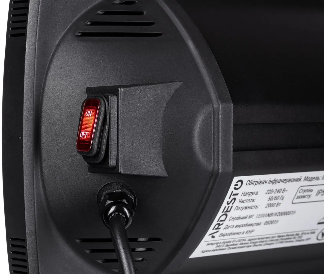 Incalzitor infrarosu Ardesto IH-2000-CBN1B (Black) - 6