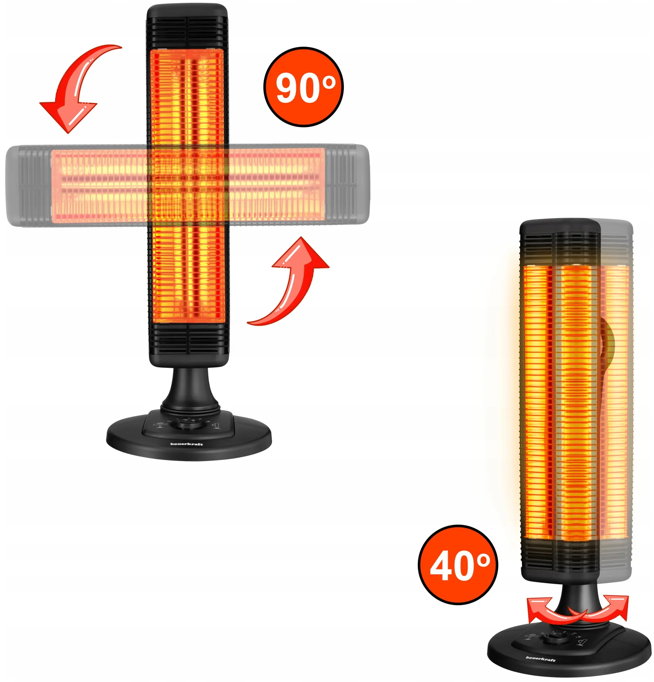 Инфракрасный обогреватель Bauerkraft H-685 (Black) - 4